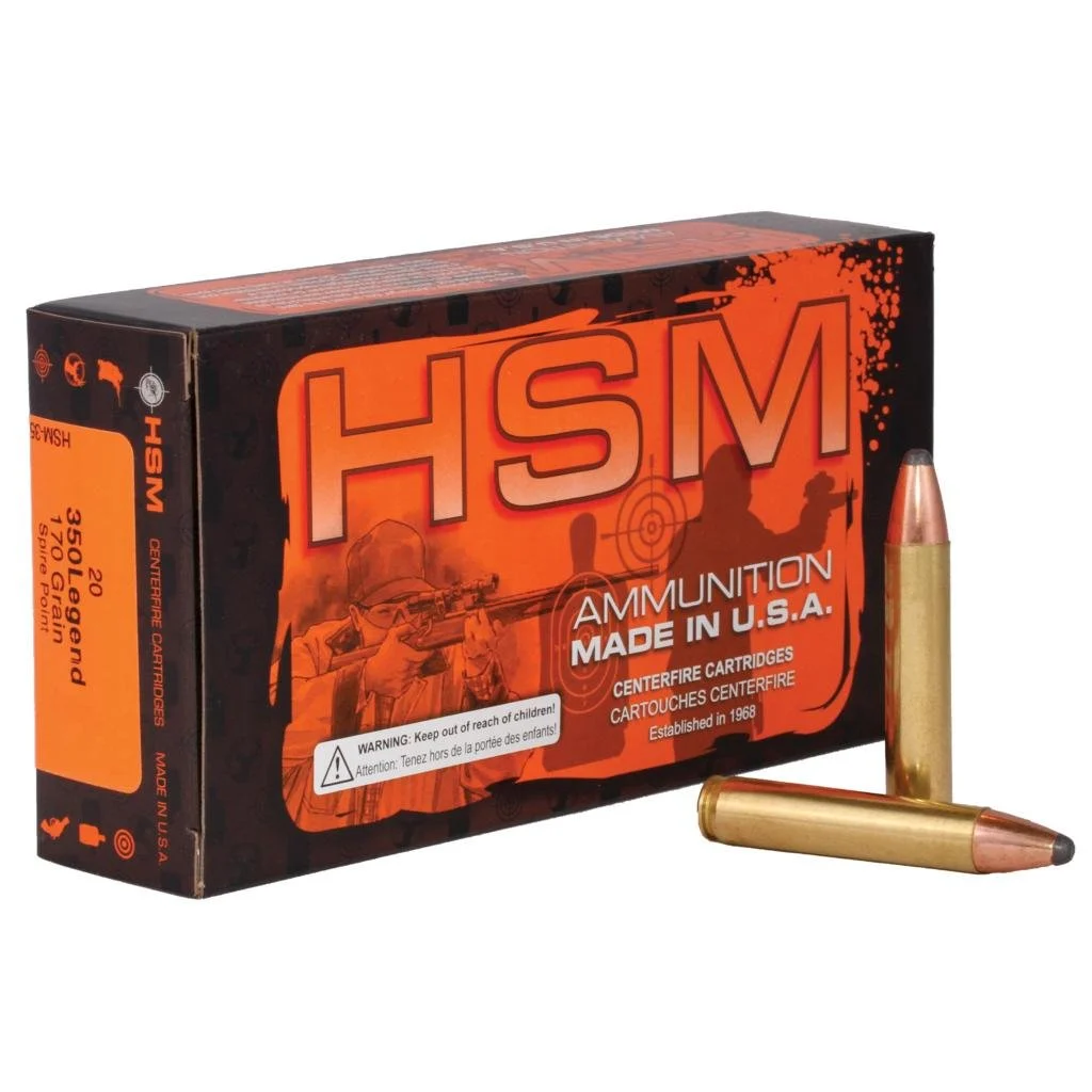 HSM 350 Legend 170gr Spire-Point 20rd