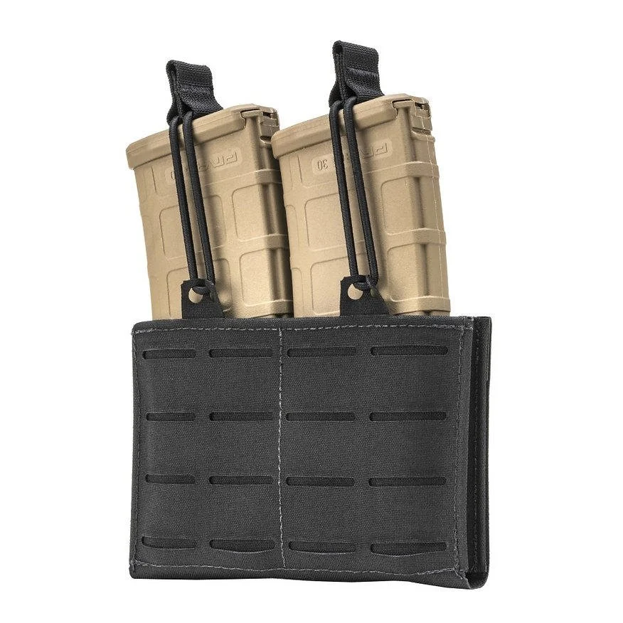 Tac Shield RZR Molle Double Rifle Mag Pouch, Black