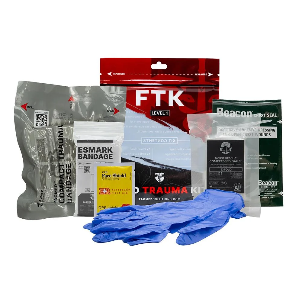 Tacmed Solutions Field Trauma Kit Level 1 (8″ x 6.75″ x 3.5″)