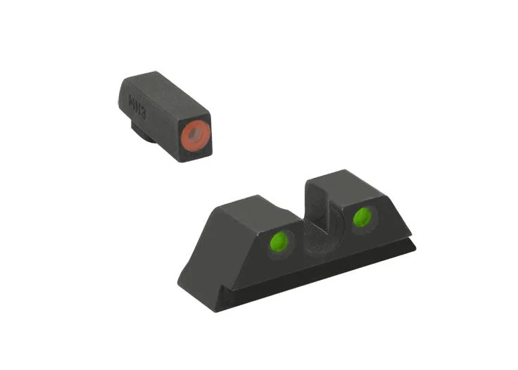 MEPROLIGHT Hyper-Bright Orange Front / Green Rear Sights for S&W M&P