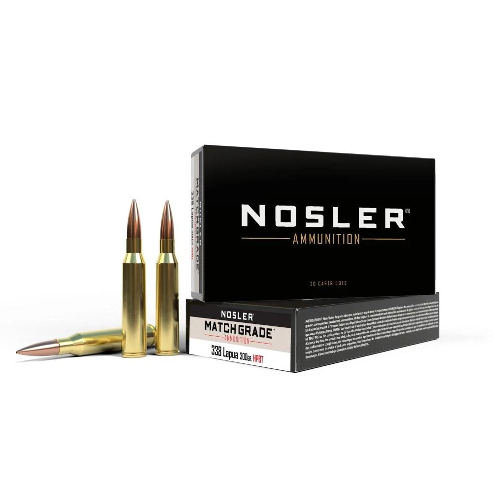 Nosler Match Grade .338 Lapua Mag 300gr 20ct