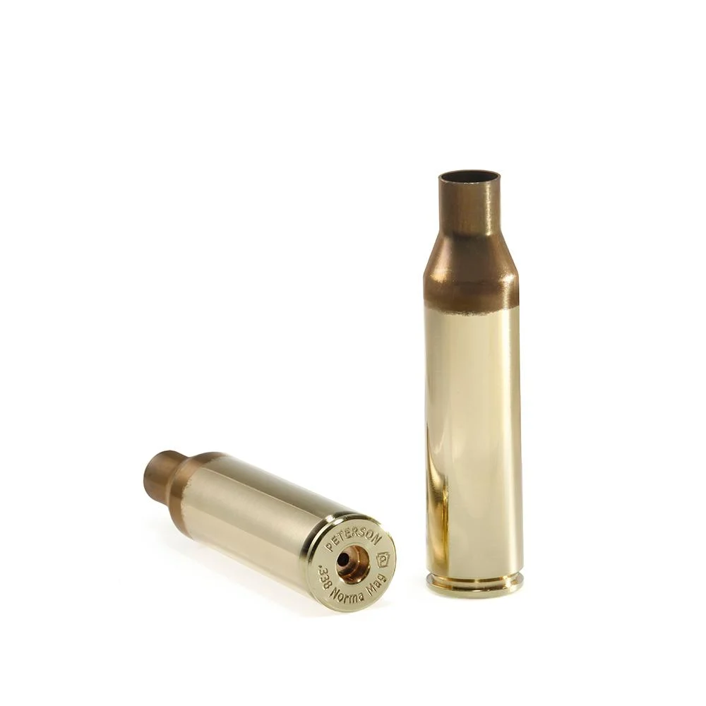 Peterson 338 Norma Unprimed Rifle Brass 50 ct