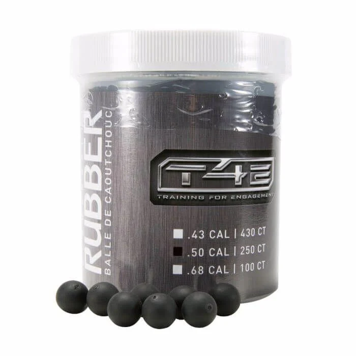 Umarex T4E .50 Cal Rubberball Ammo 250-Count