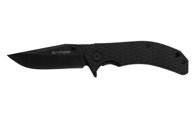 Sarge Knives Shadow 3.5″ Stonewashed Swift Assist Folding Knife
