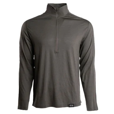 KINGS CAMO Men's XKG Foundation 150 Merino Olive 1/4 Zip Tee (XKG4117-OLV)