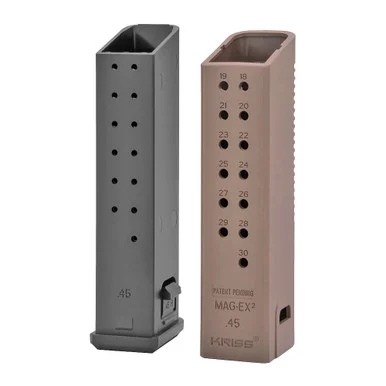 KRISS USA, Inc Magazine Extension, 45 ACP, +17 Rounds. Flat Dark Earth, Fits Kriss VECTOR, 3 Pack KVA-MX2K45FD01