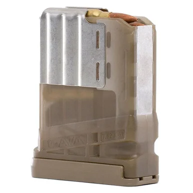 Lancer L7AWM Gen 2, Magazine, 10 Rds, Translucent Dark Earth Polymer, .308 Win/7.62x51mm/6.5 Creedmoor