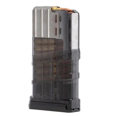 Lancer L7AWM, Magazine, 20 Rds, Translucent Smoke Polymer, Black Base