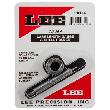 Lee 90115 Case Length Gauge w/ Shell Holder 2 Piece 7.7 Japaneses