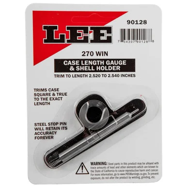 Lee 90128 Case Length Gauge w/ Shell Holder 2 Piece 270 Winchester