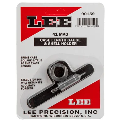 Lee 90159 Case Length Gauge w/ Shell Holder 2 Piece 41 Rem