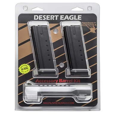 Magnum Research Desert Eagle, .44 MAG, 6.00" Brushed Chrome Barrel, 8 Rds, Accessory Kit