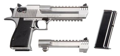 Magnum Research Desert Eagle Mark XIX, .50 AE/.429 DE, 6" Barrel, 7+1 Rds, Stainless Steel