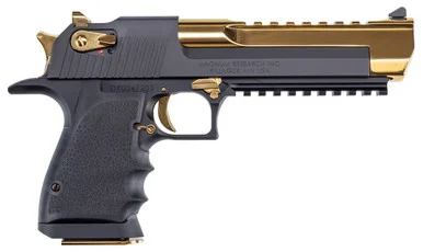 Magnum Research Desert Eagle Mark XIX, 50 AE, 6.00" Barrel, 7 Rds, Titanium Gold