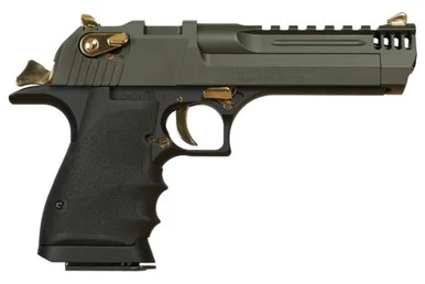 Magnum Research Desert Eagle Mark XIX L5, .357 Magnum, 5.00" Barrel, 9 Rds, Black/Mil-Spec Green