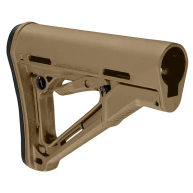 Magpul CTR Carbine Stock, 6-Position Adjustable, Friction Lock, Modified Coyote Brown