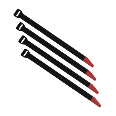 MAGPUL DAKA 12in 4-Pack Black/Red Gear Strap (MAG1442BLK)