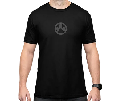 Magpul MAG1115-001-3XL Icon Logo T-Shirt, Black, Cotton/Polyester, Short Sleeve, 3XL