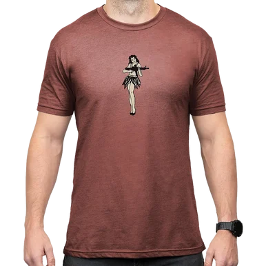 Magpul MAG1117-613, Hula Girl Redrock Heather, Cotton/Polyester, Short Sleeve, 2XL