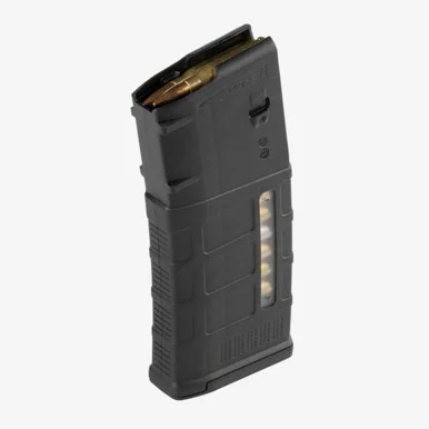 Magpul PMAG 25 M118 LR/SR GEN M3, Window Rifle Magazine, Black Polymer