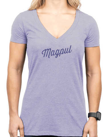 Magpul Rover Script Women's T-Shirt, Orchid Heather, XL