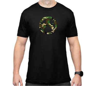 Magpul Woodland Camo Icon T-Shirt, Black Cotton/Polyester, 3XL