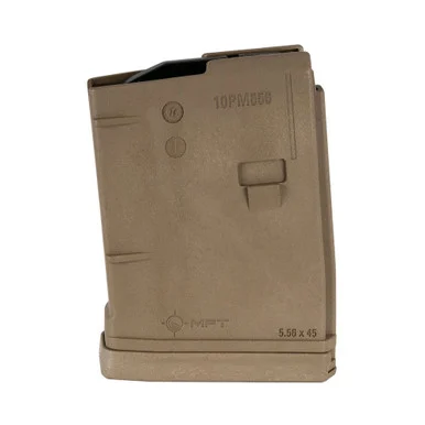 MISSION FIRST TACTICAL AR15 5.56mm 10rd Scorched Dark Earth Polymer Magazine (10PM556BAG-SDE)