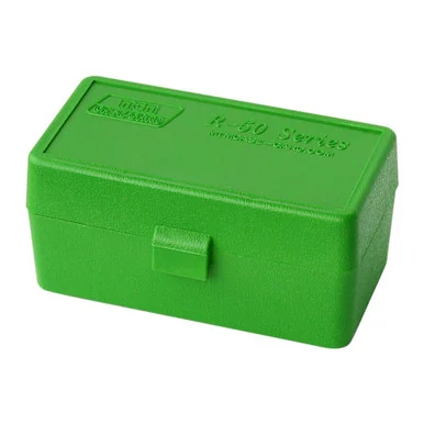 MTM Case-Gard 50 Round Flip-Top 22 Hornet Green Ammo Box (22-HORN-10)