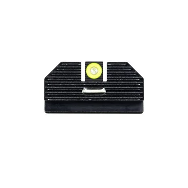 NIGHT FISION Costa Ludus Glock 42/43/43x Yellow Front Ring Sight Horizontal Bar Tritium Rear Night Sight Set (GLK-003-010-YGXG)