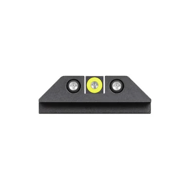 NIGHT FISION Glock 17/19/34 Yellow Front Ring and Black Rear Rings Night Sight Set (GLK-001-003-YGZG)
