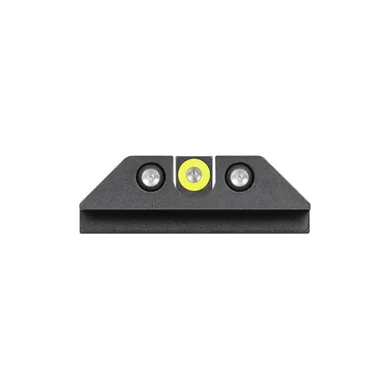 NIGHT FISION Glock 17/19/34 Yellow Front Ring U-Notch Black Rear Rings Night Sight Set (GLK-001-007-YGZG)