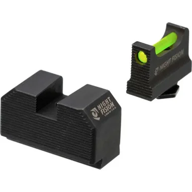 NIGHT FISION Green Front Optic Height Fiber Optic Sight Set for Glock 17/19/45/48 with RMR/507c/SRO (GLK-001-330-353-GFZX)