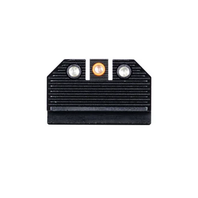 Night Fision Optics Ready Stealth Night Sight Set, Orange Front Black Rear, For Glock 43x MOS