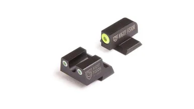 Night Fision Perfect Dot NS Set, Yellow Front Black Square Rear, Fits Springfield XD
