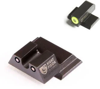Night Fision Perfect Dot NS Set, Yellow Front + Black U Rear, Fits S&W M&P