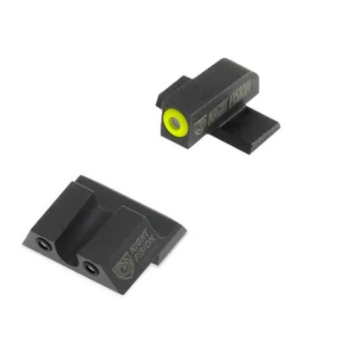 Night Fision Perfect Dot NS Set, Yellow Front + Black U Rear, Fits Springfield XD
