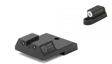 Night Fision Perfect Dot NS Set, Yellow Front + White U Rear, Black Nitride