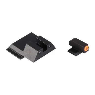 Night Fision S&W M&P Shield, Orange Front & Black Square Notch Rear, Perfect Dot Night Sights