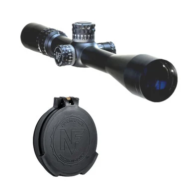 NIGHTFORCE NXS 5.5-22x50mm ZeroStop .250 MOA Center Only Illumination MOAR-T Riflescope with NIGHTFORCE NXS/SHV 50mm Objective Flip-Up Lens Cap