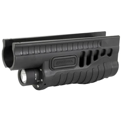 Nightstick SFL-11GL, Nightstick Flashlight/Laser Combo, Green Laser, Fits Mossberg 500/590/Shockwave, Black, Includes 2 CR123A SFL-11GL