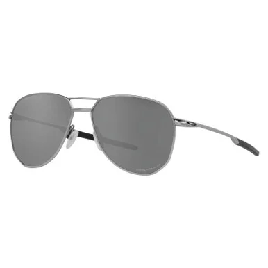 OAKLEY Contrail TI Satin Chrome Frame/ Prizm Black Polarized Lenses Sunglasses (OO6050-0357)