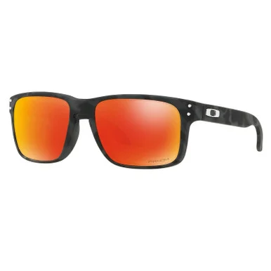 OAKLEY Holbrook Sunglasses w/ Black Camo Frame and Prizm Ruby Lens (OO9102-E955)