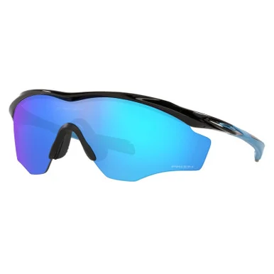 OAKLEY M2 Frame XL Sunglasses with Polished Black Frame and Prizm Sapphire Lens (OO9343-2145)