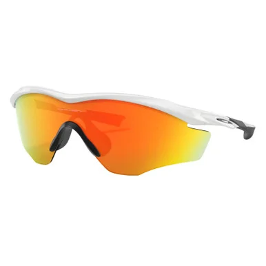 OAKLEY M2 Frame XL Sunglasses with Polished White Frame and Fire Iridium Lens (OO9343-05)