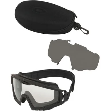 OAKLEY SI Ballistic Goggle 2.0 Black Array Clear/Gray EN Eyewear (OO7035-22)