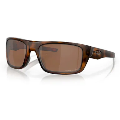 OAKLEY SI Drop Point Sunglasses with Matte Tortoise Frame and Prizm Tungsten Polarized Lens (OO9367-1760)
