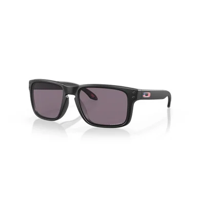 OAKLEY SI Holbrook Prizm Gray Lenses US Flag Matte Black Sunglasses (OO9102-T755)