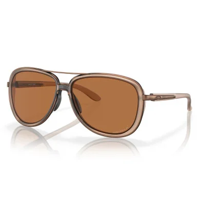 OAKLEY Women's Split Time Matte Sepia Frame/Prizm Bronze Polarized Sunglasses (OO4129-2358)