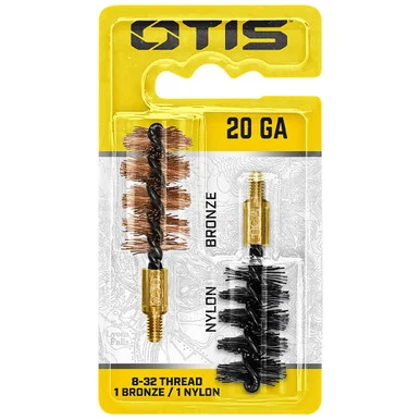 OTIS 20 ga Bore Brush 2 Pack (1 nylon/1 bronze) (FG-520-NB)