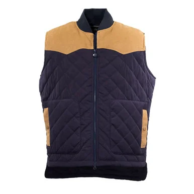 OUTBACK TRADING Men's Aiden Navy Vest (34038-NVY)